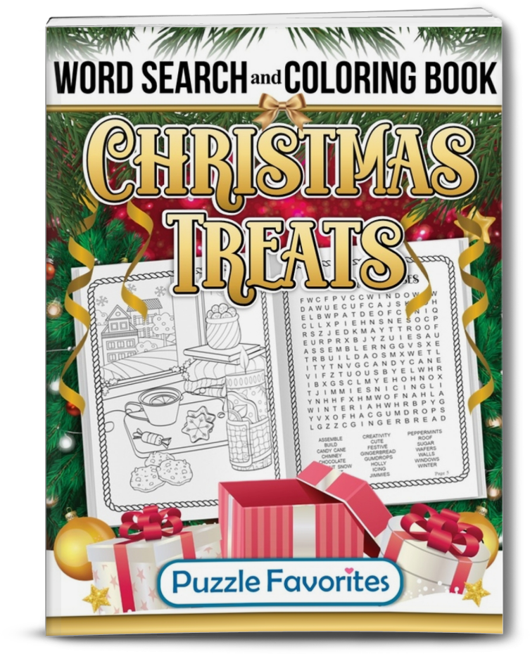 Christmas Word Search and Coloring