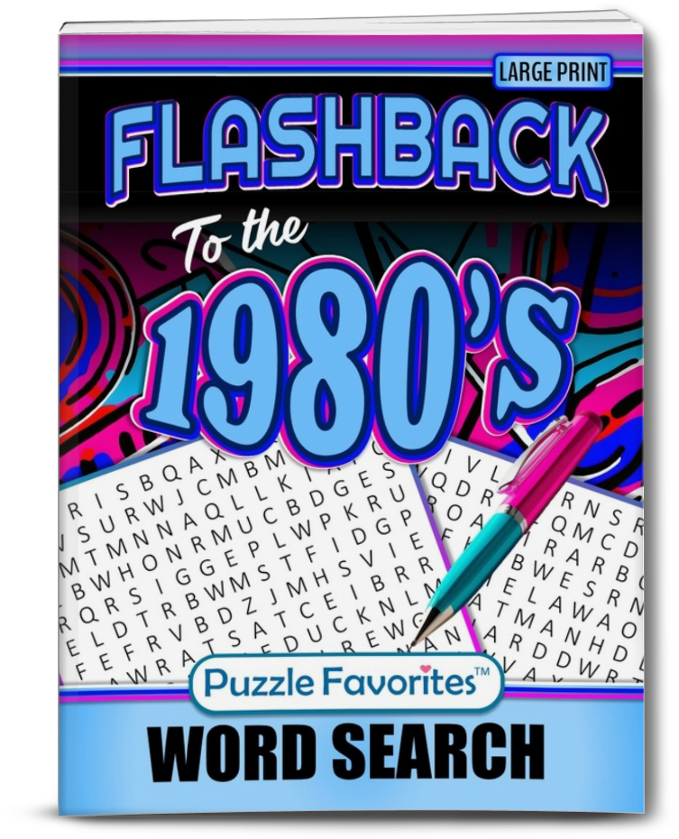 Flashback to the 1980s Word Search