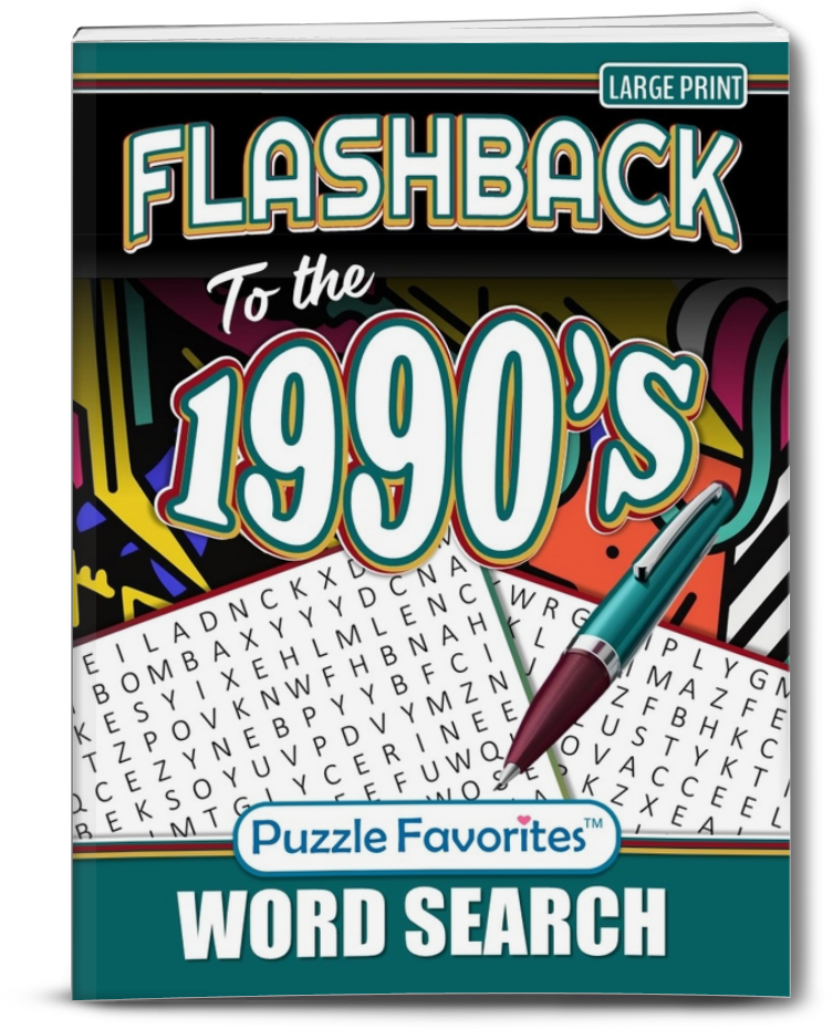 Flashback to the 1990s Word Search