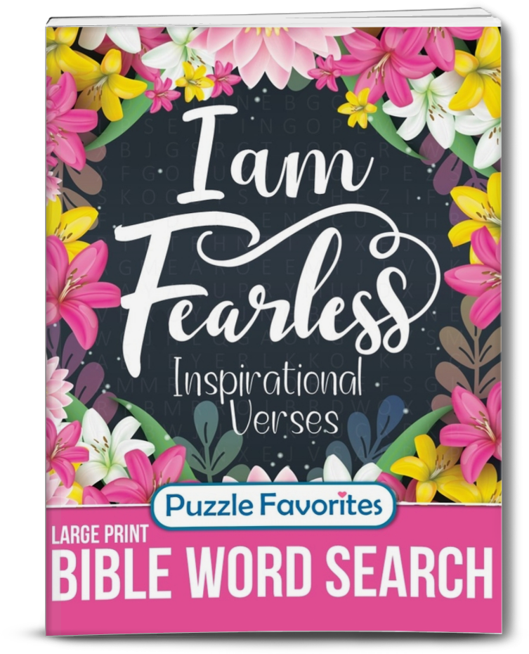 Bible Word Search I am Fearless Inspirational