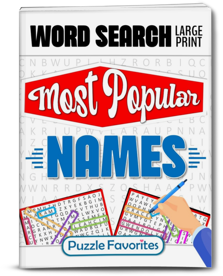 Names Word Search Puzzle Book for Adults