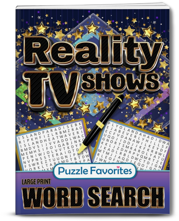 Reality TV Word Search Puzzle Book
