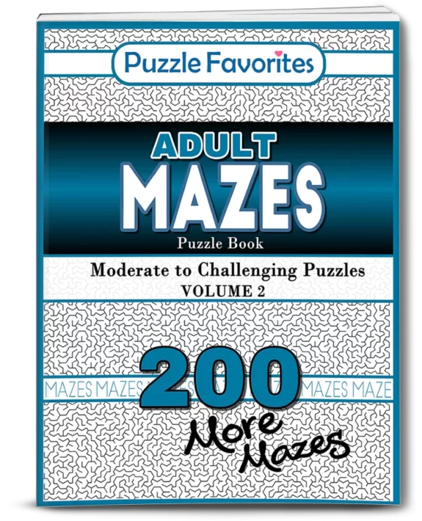 Adult Mazes Puzzle Book 200