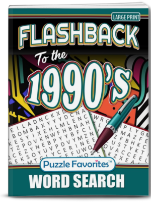 90s Word Search Large Print