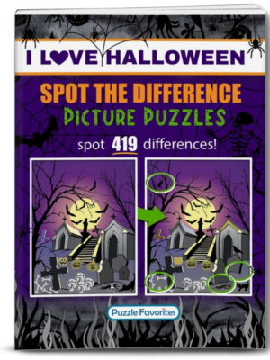 Halloween Spot the Difference Picture Puzzles