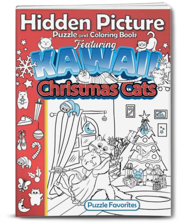 Hidden Picture Christmas Cats