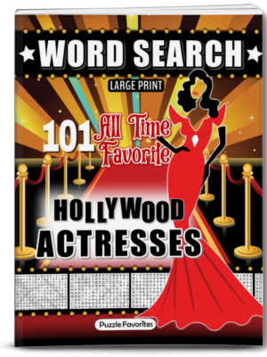 Hollywood Actresses Word Search Book