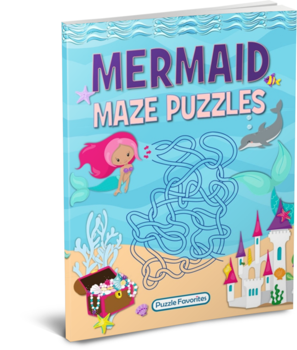 Mermaid Mazes Puzzle Book for Kids