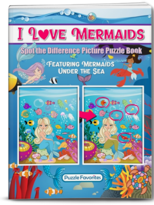Mermaids Spot the Difference Puzzle Book
