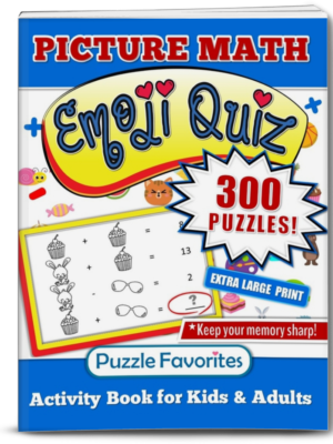 Picture Math Puzzle Emoji Book