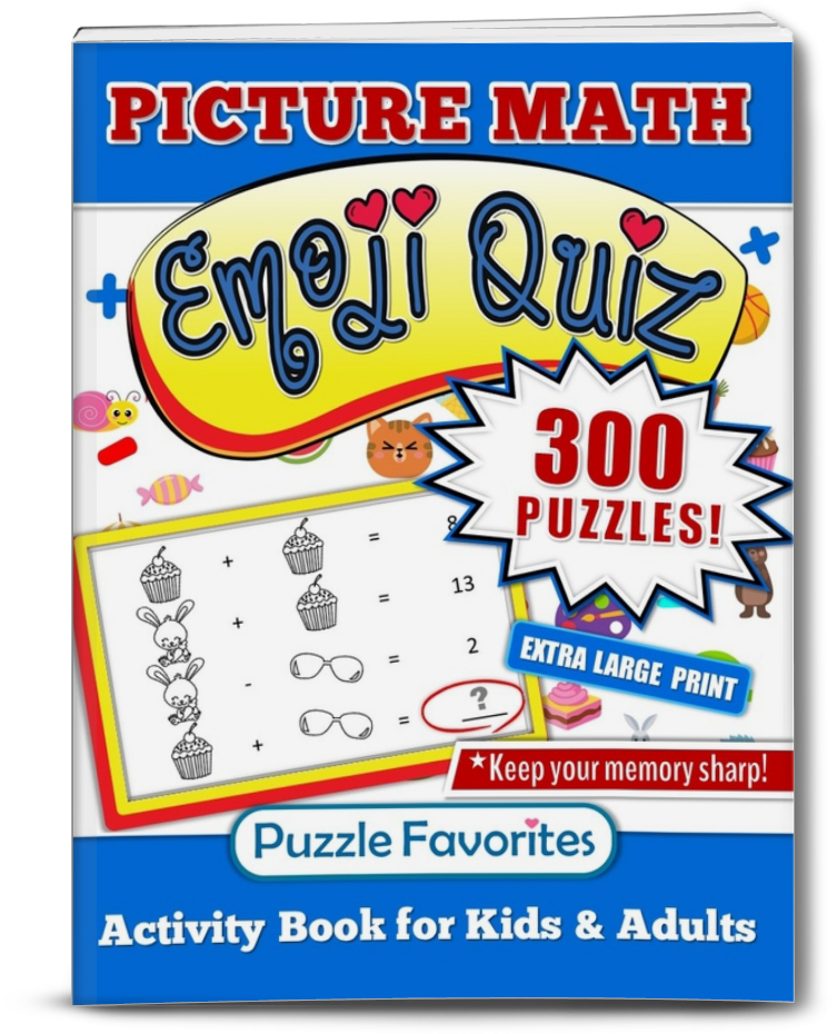 Picture Math Puzzle Emoji Book