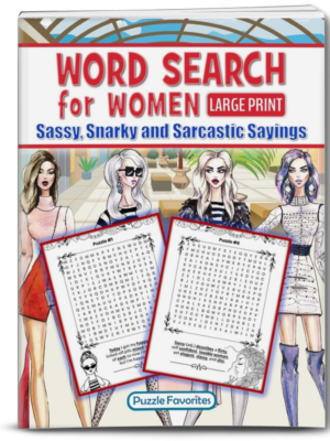 Sarcastic Word Search for Women