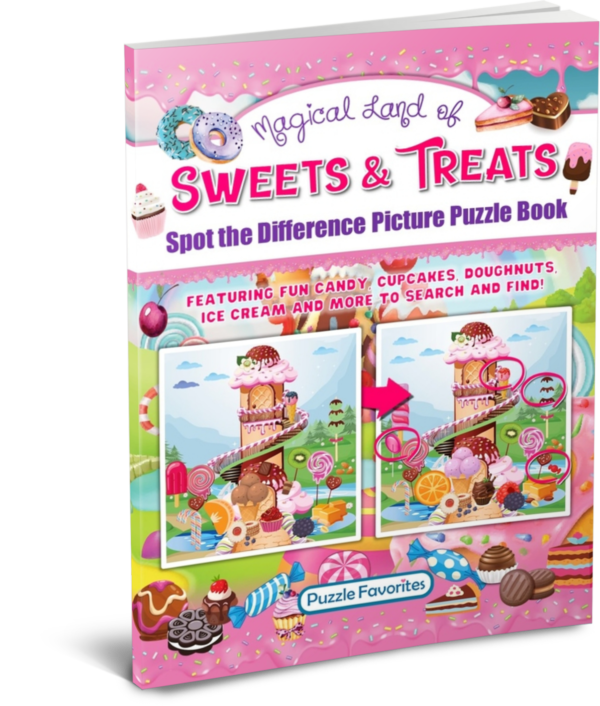 Sweet Treats Spot the Difference Picture Puzzle Book