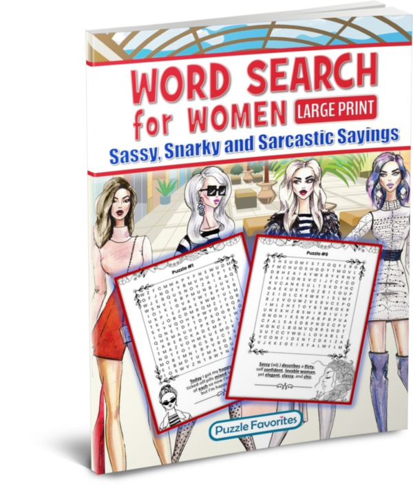 Word Search for Wome Sassy Sayings
