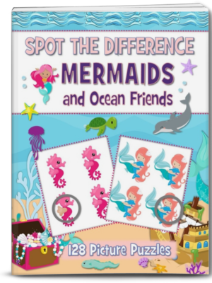 Mermaids Spot the Difference Book