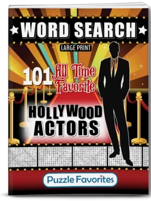 Hollywood Actors Word Search Puzzle Book