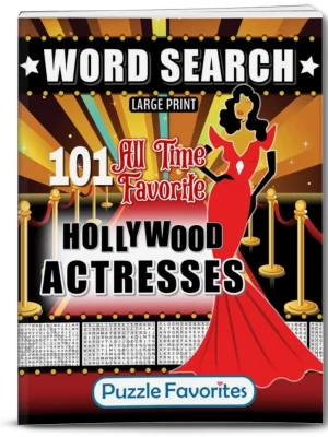 Hollywood Actresses Word Search Puzzle Book