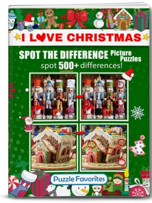 I Love Christmas Spot the Difference Picture Puzzle Book