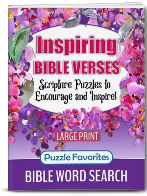 Inspiring Bible Verses Word Search Large Print