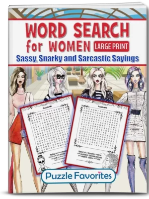 Word Search for Women Sassy Sayings